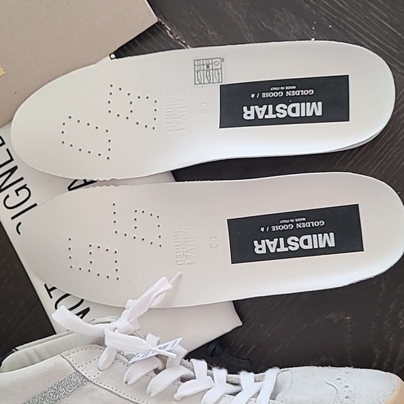 NWT Golden Goose Midstar Wingtip Sneakers with Swarovski Crystals - Picture 12 of 13